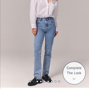 Abercrombie & Fitch straight Ultra high rise Jean